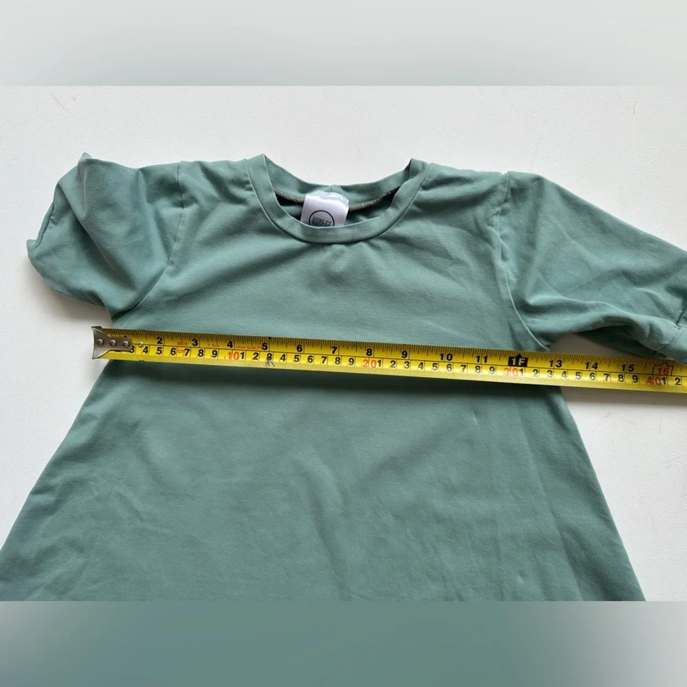 Sunlit Valley - Shirt Sleeve - T-Shirt Dresses - Green/Pink Size 5-6T - Picture 4 of 7